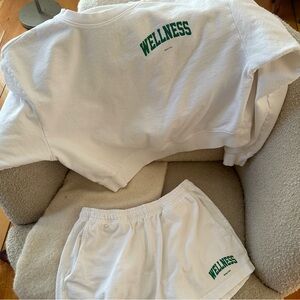 Sporty & Rich sweatshirt + short SET